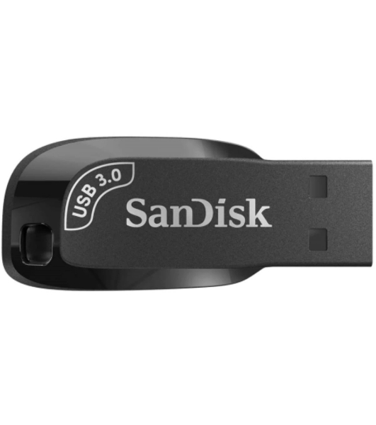 Флешка USB SanDisk Ultra Shift (SDCZ4A64G-F46), 64GB, USB 3.0, R/W 100/45, черный