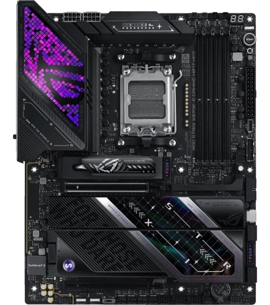 Материнская плата ASUS ROG STRIX X870E-E GAMING WIFI7 NEO, AM5, AMD X870E, 4xDDR5, 4xSATA, 5xM.2, 1xPCIe 5.0 x16, 1xPCIe 4.0 x16, 1xHDMI, 1x5Gb LAN, Wi-Fi 7, Bluetooth 5.4, 2xUSB-C 40Gbps (USB4 / Gen3x2), 2xUSB-C 10Gbps, 9xUSB-A 10Gbps, 2x3.5 мм, 7.1, ATX