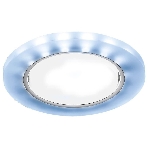 Встраиваемый точечный светильник G214 CL/CH/CLD хром/прозрачный GX53+3W(LED COLD), фото 1