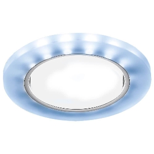 Встраиваемый точечный светильник G214 CL/CH/CLD хром/прозрачный GX53+3W(LED COLD)
