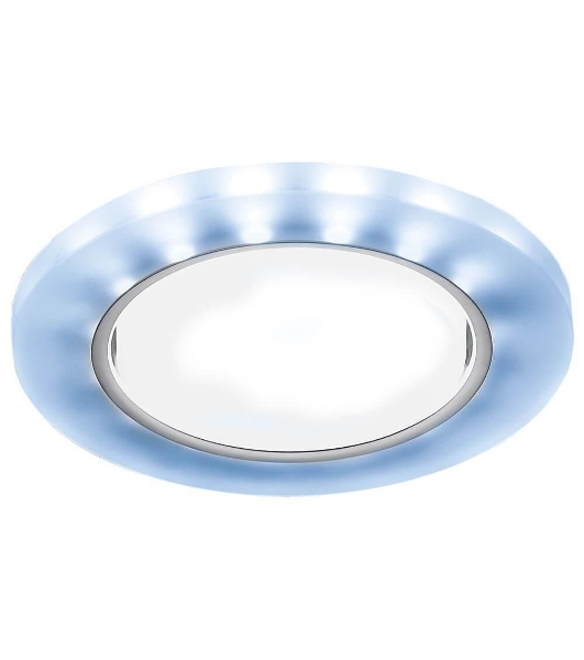 Встраиваемый точечный светильник G214 CL/CH/CLD хром/прозрачный GX53+3W(LED COLD)
