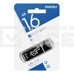 Флеш диск Smartbuy 16Gb Glossy series Black SB16GBGS-K, фото 1