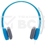 Наушники с микрофоном Logitech H150 синий/белый 1.8м накладные оголовье (981-000454), фото4