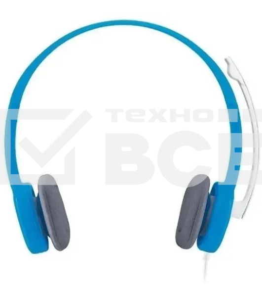 Наушники с микрофоном Logitech H150 синий/белый 1.8м накладные оголовье (981-000454)