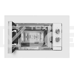 Микроволновая печь встраиваемая Maunfeld JBMO725WH01 белый, 20 л, 700 Вт, переключатели - поворотный механизм, фото5