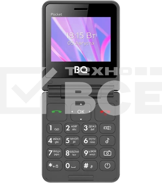 Мобильный телефон BQ 2456 Pocket красный