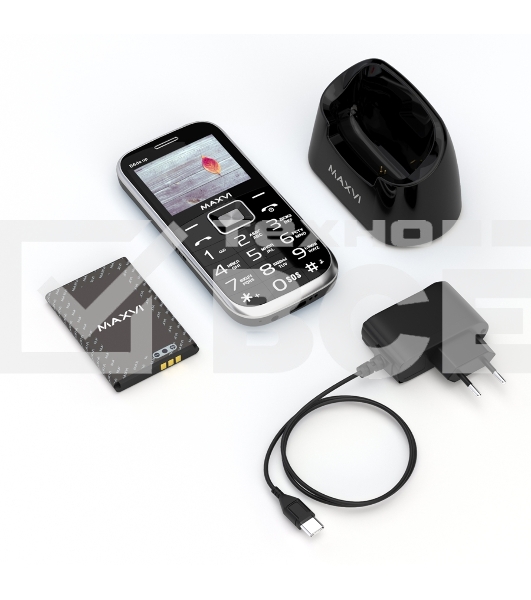 Мобильный телефон Maxvi B6ds up черный