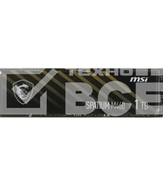 Накопитель SSD MSI SPATIUM M460, 1Tb, M.2 2280, PCIe 4.0 x4, NVMe, R/W 5000/4500