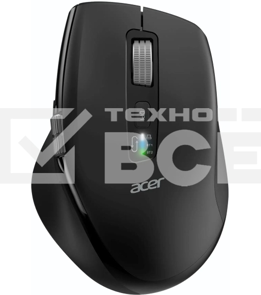Мышь беспроводная Acer OMR406 черный, 4800 dpi, радиоканал, Bluetooth, USB, кнопки - 8