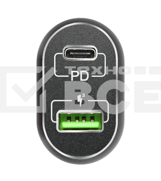 Автомобильное ЗУ ACD ACD-С632P-V1B 63Вт, 2xUSB 1PD+1QC, 3.6~20В/3А RTL