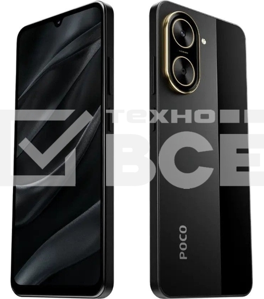Смартфон POCO C71 RU 3/64Gb черный