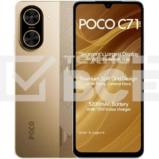 Смартфон POCO C71 RU 3/64Gb золотистый