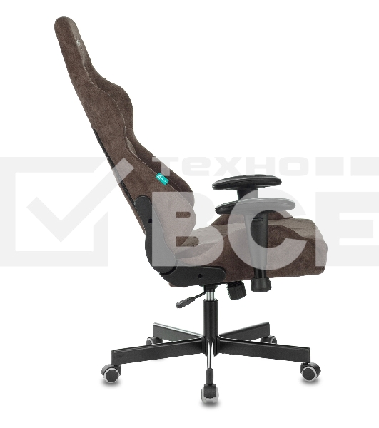 Кресло игровое Бюрократ VIKING KNIGHT LT10 FABRIC коричневый крестовина металл/пластик