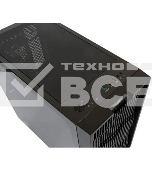 Компьютерный корпус Minitower mATX Eurocase 00-01003410 M07 3ARGb черный без БП закаленное стекло USB 3.0