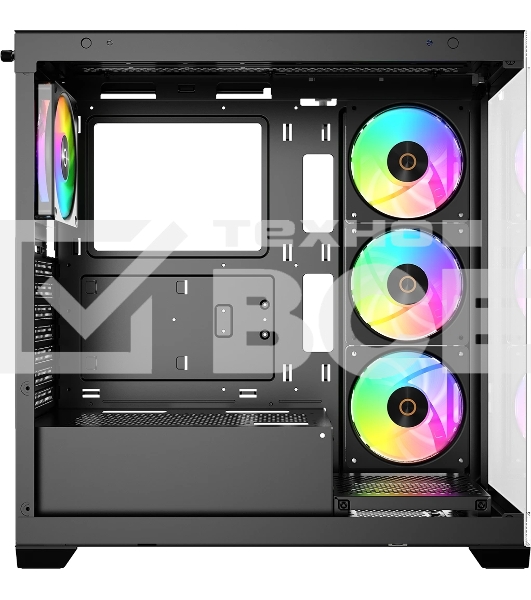 Компьютерный корпус Ocypus Gaммa C72 BK ARGB ATX/win/black/4 ARGB fans/no PSU/Tempered Glass