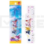 Линейка Deli Super Wings EH658 пластик дл. 15 см ассорти, фото 1