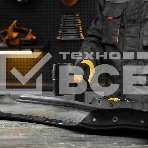 Киянка резиновая Denzel 450 г, черная, фибергласовая рукоятка c TPR покрытием, фото4