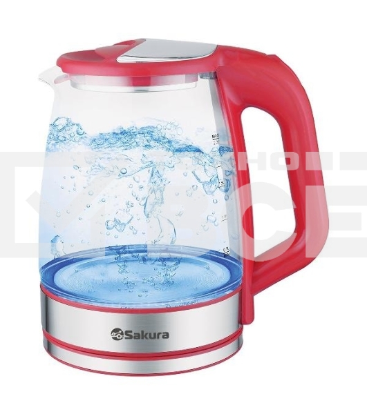 Чайник электрический Sakura SA-2722R (2.2) стекл подсв