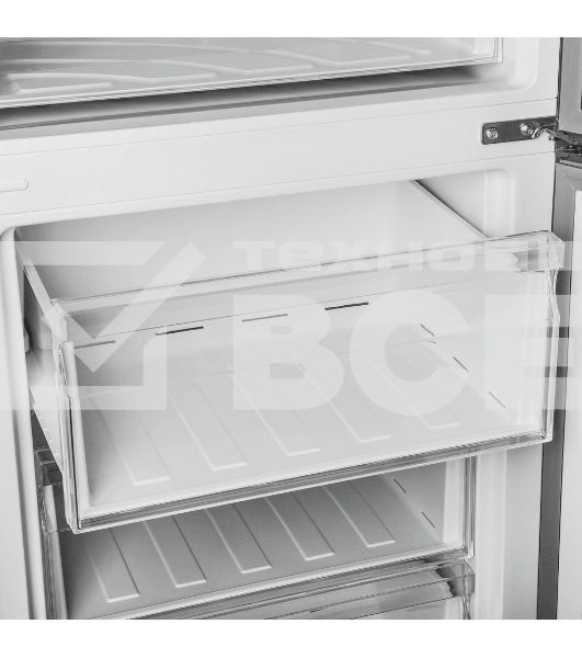 Холодильник Maunfeld MFF200NFSTSE серый двухкамерный 271/106л л морозилка снизу, No Frost