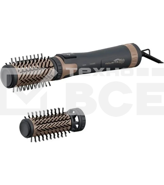 Фен-щетка Rowenta CF9528F0 черный/коричневый