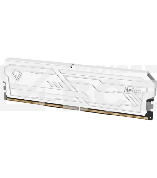 Оперативная память DDR4 DIMM 32GB (16GBx2) PC25600, 3200Mhz, Netac Shadow III, NTSHD4P32DP-32W, CL16 белый, с рад