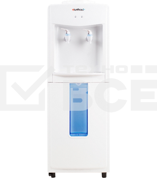 Кулер для воды Hotfrost V118R, верхняя загрузка, без нагрева, без охлаждения, белый