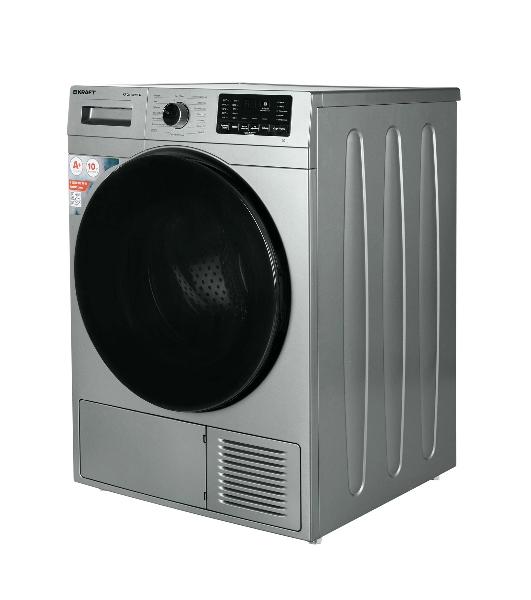 Сушильная машина Kraft KF-DM1002HPG серый, 10 кг, сушка - тепловой насос, программ - 15, 60 x 84 x 62 см