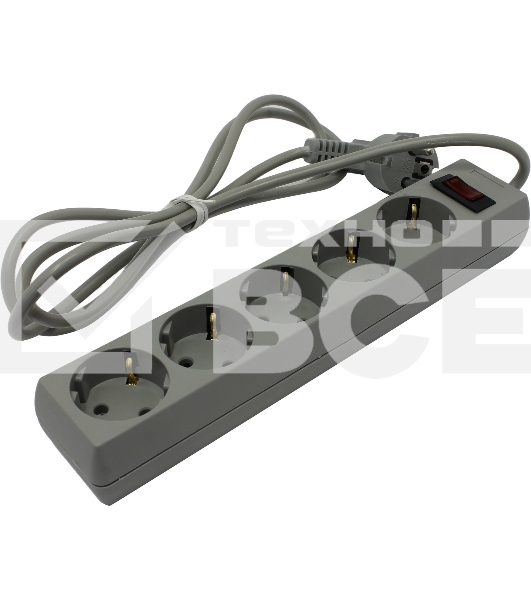 Сетевой фильтр Exegate SP-5-1.8G (5 розеток, 1.8м, евровилка, серый)