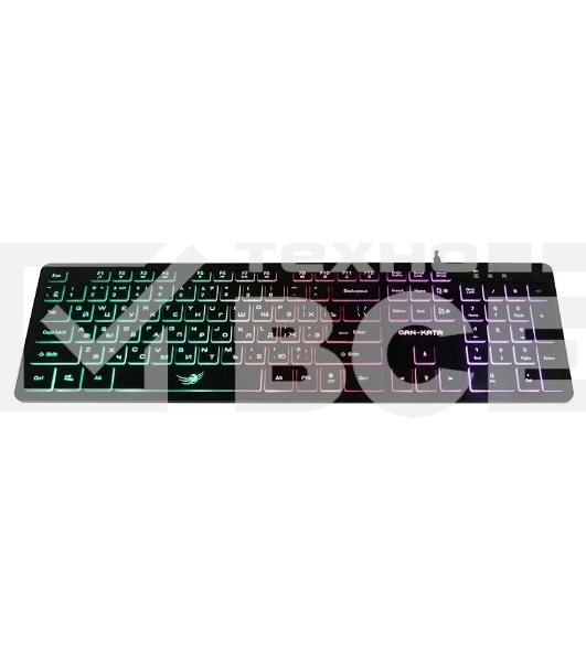Клавиатура Dialog Gan-Kata KGK-17U BLACK - игровая с RGB-подсветкой, USB, черная