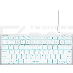 Клавиатура A4Tech Fstyler FX61 проводная, USB, белый/синий, фото2
