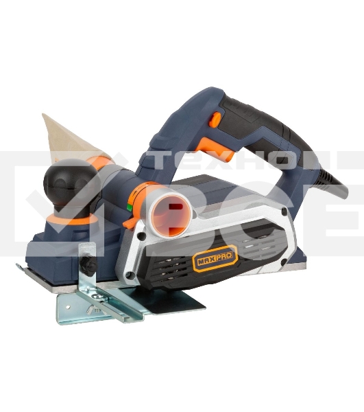 Рубанок Электрический MAXPRO MPPL900/3DR 900Вт, 16000об/мин, 82мм, Рез 0-3мм, Паз 0-16мм, 3,2кг, защ. пятка, Резиновые вставки, Пылесборник, Дополнительные ремен