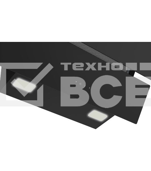 Вытяжка наклонная Beko BHCA69642BH черный, 60 см, 600 куб. м/ч, 69 дБ
