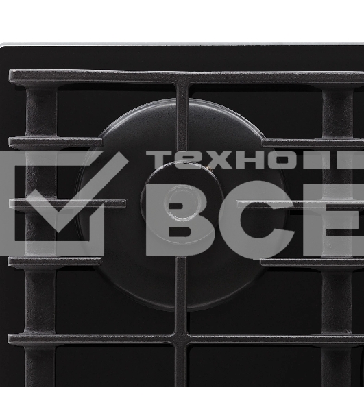 Газовая варочная поверхность Krona HAGEL 45 BL W чёрный
