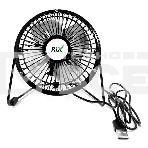 Вентилятор бытовой настольный Rix RDF-1501USB 4 Вт, черный, фото4