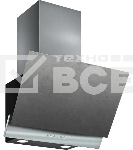 Кухонная вытяжка Рубин Ceramics S4 60Н-700-Э4Д нерж/цемент ELIKOR