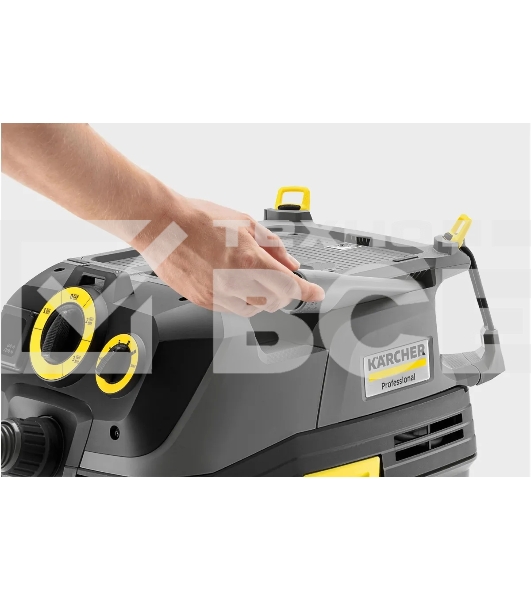 Строительный пылесос Karcher NT 30/1 Tact Te L серый, 1380 Вт, уборка сухая/влажная, пылесборник мешок/контейнер, 30 л