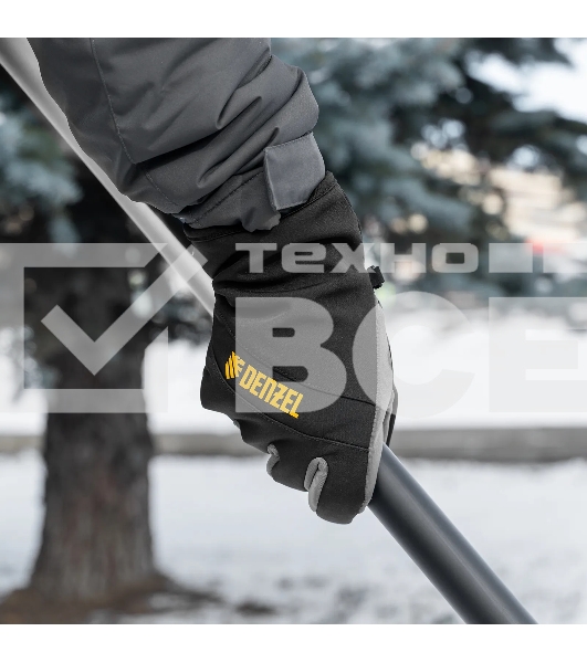 Перчатки универсальные Denzel 68089 двойные, работа с сенсорным экраном, размер 8