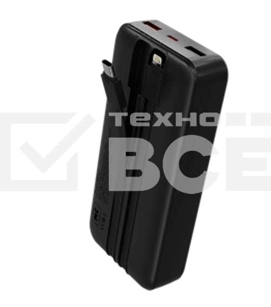 Портативный аккумулятор MORE CHOICE (4620202552815) PB35-20 20000mAh 2USB+1Type-C 3.0A 22.5W+PD20W+QC3.0 LE, черный