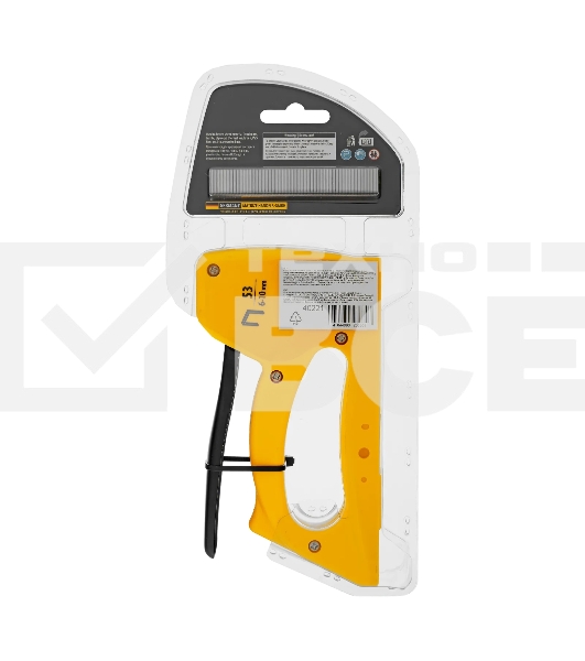 Степлер пластиковый Denzel скобы в комплекте, тип 53, 6-10 мм