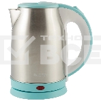 Чайник Energy E-202 (1.8 л, диск) стальной бело-голубой, фото4