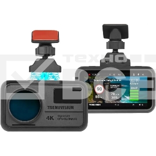 Видеорегистратор с радар-детектором TrendVision Hybrid Signature Real 4K Max GPS ГЛОНАСС черный