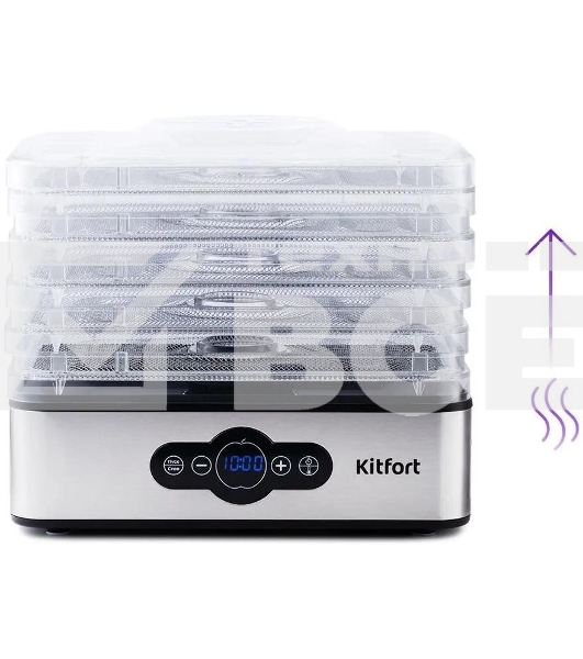 Сушилка для овощей и фруктов Kitfort KT-1914 5под. 240 Вт, черный