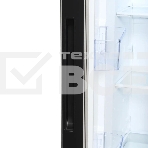 Холодильник Hyundai CS5003F черное стекло двухкамерный Side by Side 331/165л морозилка сбоку, фото5