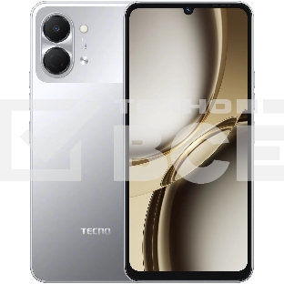 Смартфон Tecno Spark Go 3 64Gb 4Gb серый моноблок 3G 4G 2Sim 6.75' 720x1600 Android 15 13Mpix 802.11 a/b/g/n/ac NFC GPS GSM900/1800 Protect microSD max1024Gb