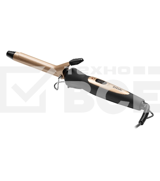 Щипцы для завивки волос BBK BST2500 черный/шампань, 19 мм, 200 °C, 1 режим