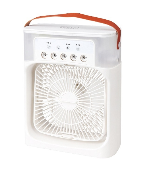 Вентилятор KELLI KL-1020 белый, настольный, 15 Вт, 3 скорости, 10 см