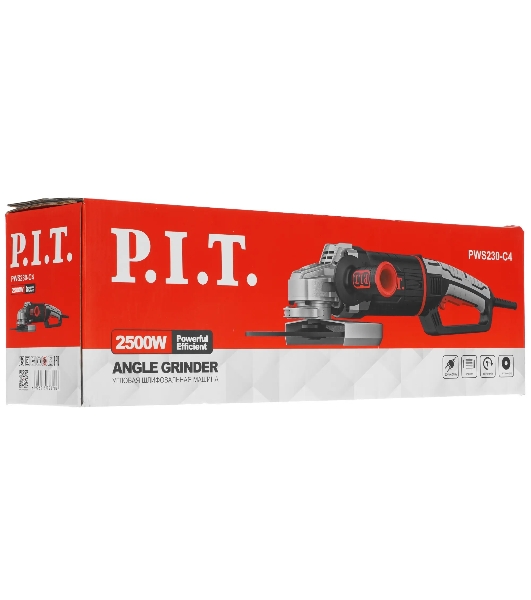 Угловая шлифовальная машина P.I.T. PWS230-C4 2500Вт 6500об/мин рез.шпин.:M14 d=230мм