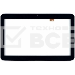 Сенсорное стекло (тачскрин) для Irbis TZ144. черное с рамкой, фото 1