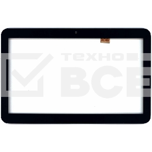 Сенсорное стекло (тачскрин) для Irbis TZ144. черное с рамкой