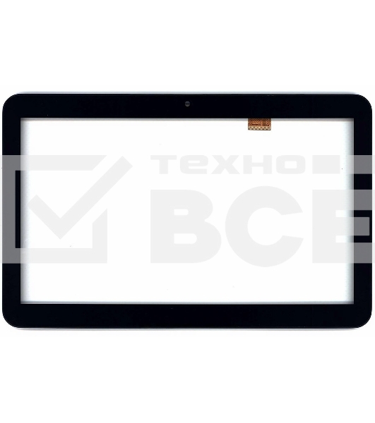 Сенсорное стекло (тачскрин) для Irbis TZ144. черное с рамкой